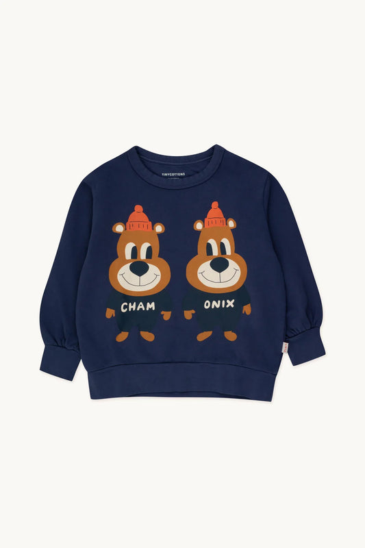 Chamonix Twins Sweatshirt,light navy- Tiny Cottons
