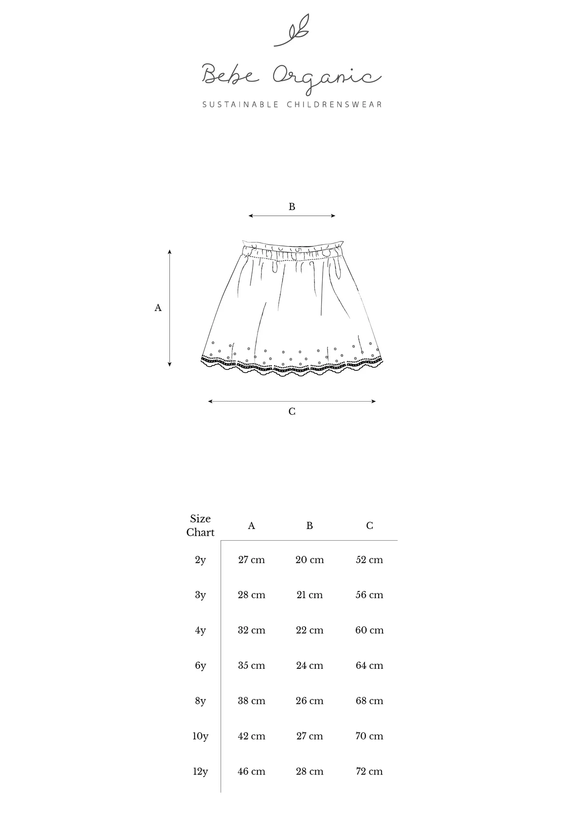 Ingrid Skirt-Bebe Organic