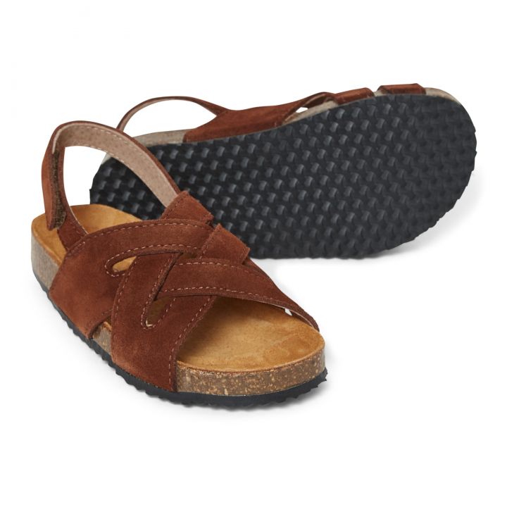 Suede Braided Sandals - PèPè Two Con Me