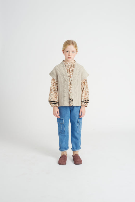 Gabriella Blouse, Vintage Floral -Bebe Organic