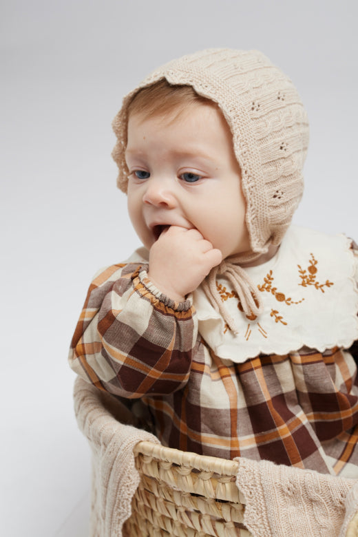 Louisa Baby Set, Nostalgia Check -Bebe Organic