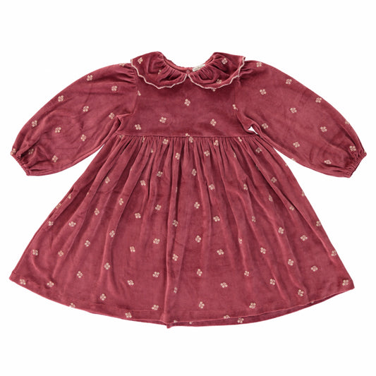 Valeria Dress, Rosewood-Bebe Organic