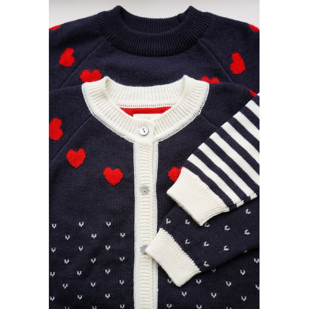 Heart Cardigan- Konges Slojd