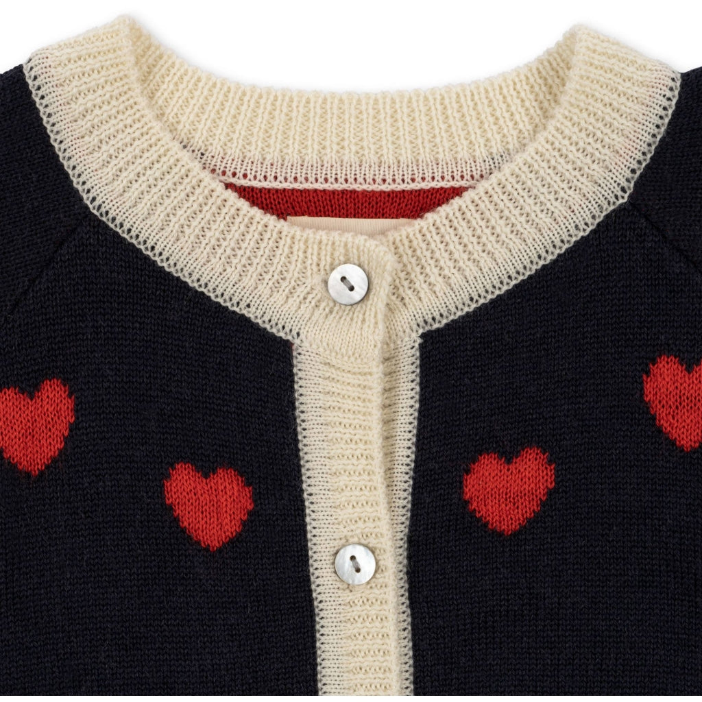 Heart Cardigan- Konges Slojd