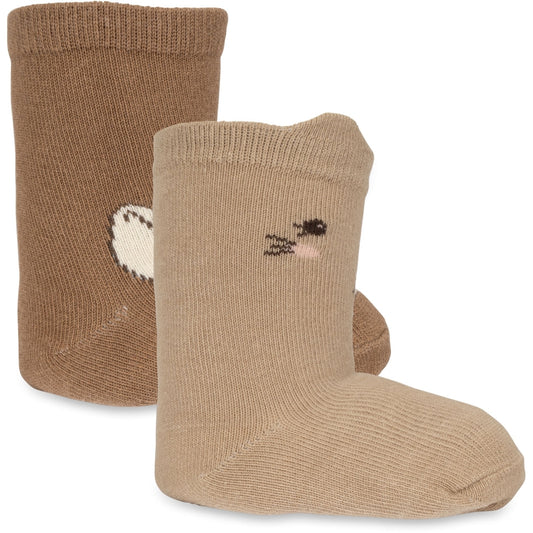 2 Pack Animal Jaquard Socks- Konges Slojd