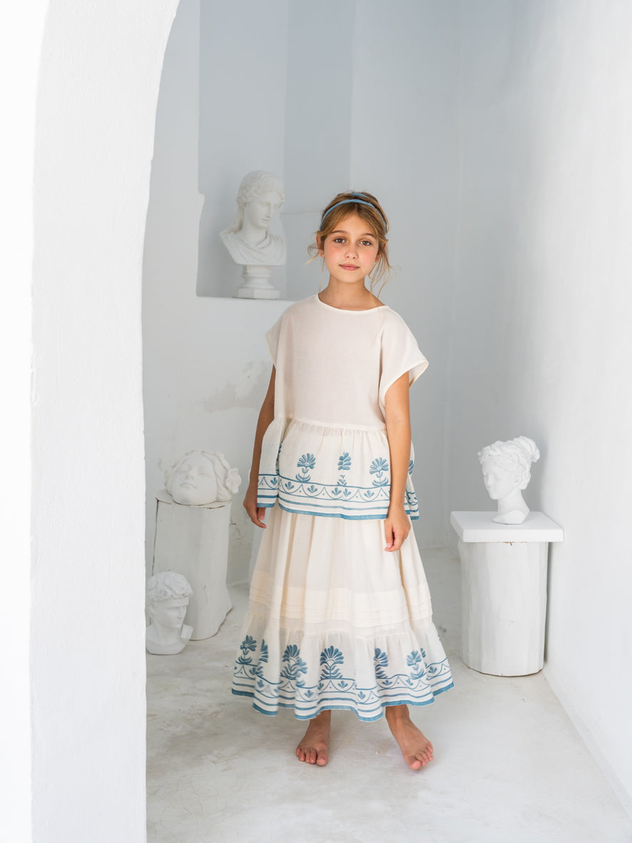 Skirt Chloris, Ecru- Belle Chiara