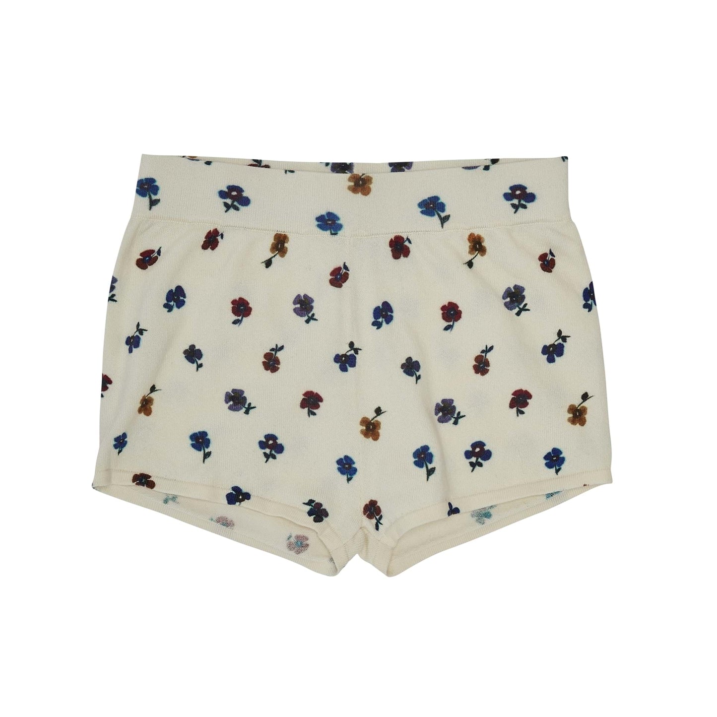 Printed Beach Shorts, ecru/flower- Fub