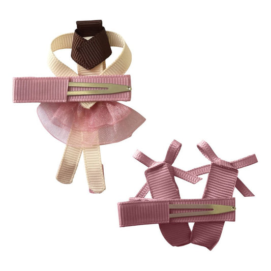 Ballerina and shoes alligator clip quartz-Milledeux