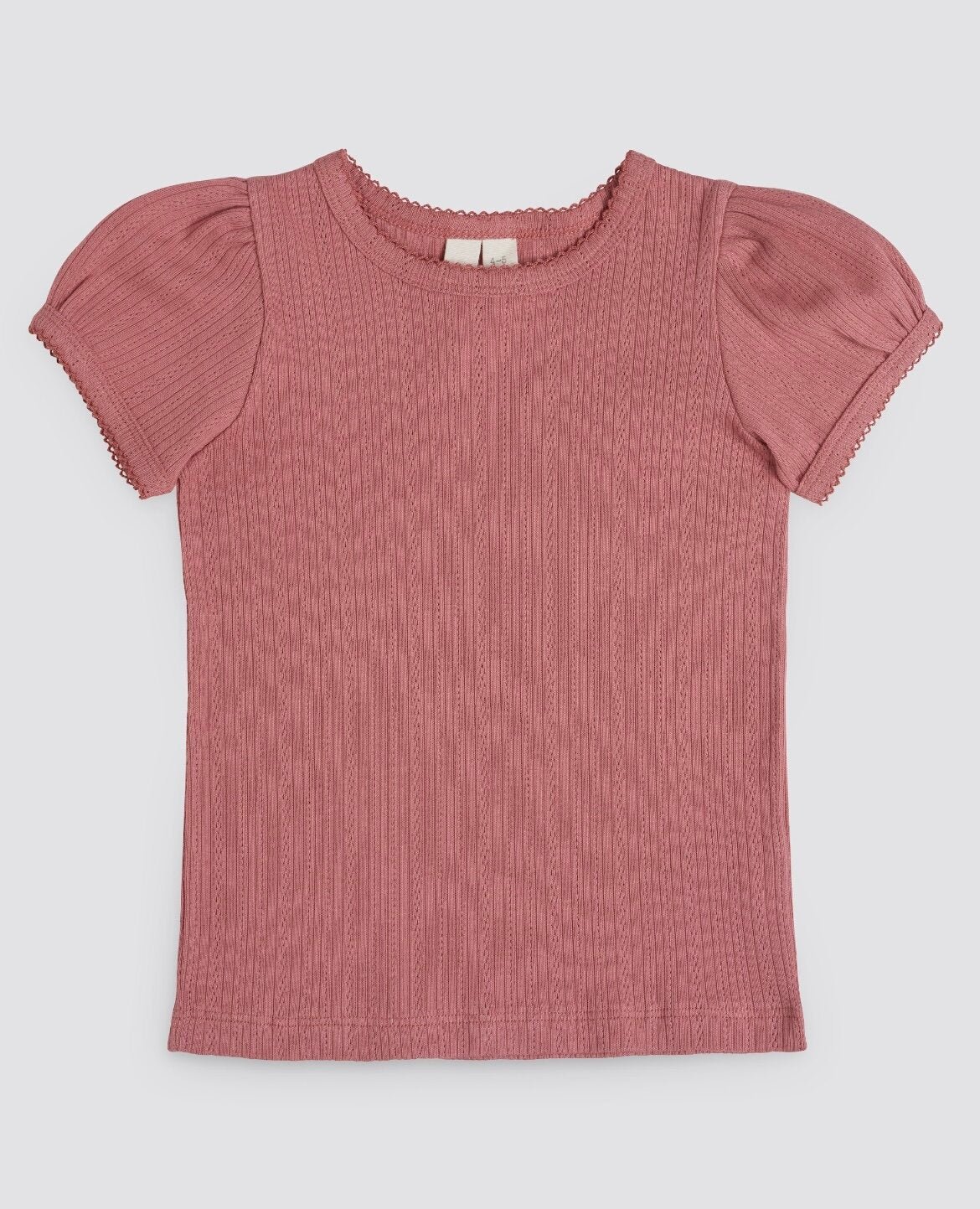 Pointelle organic t-shirt-Little Cotton Clothes