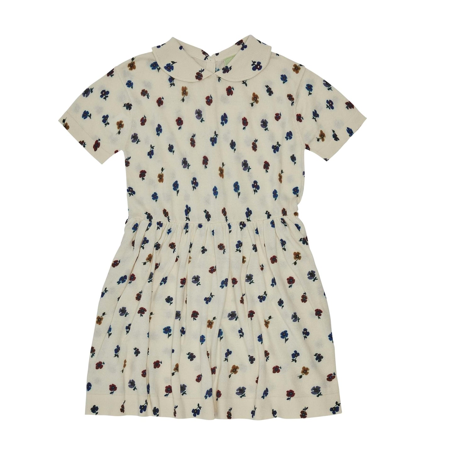 Printed Dress, ecru/flower- Fub
