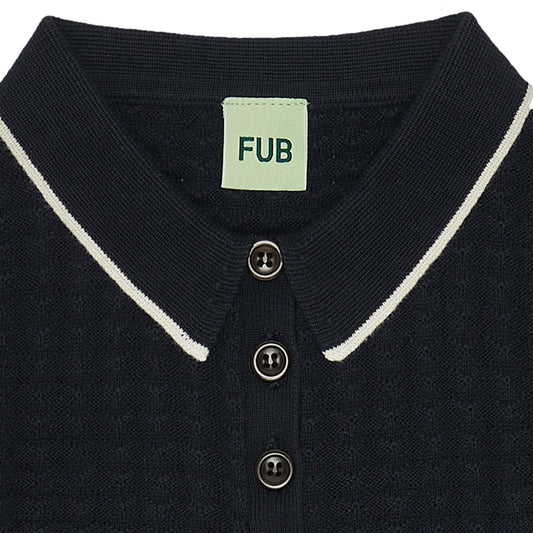 Long Sleeve Polo, Dark Navy - Fub