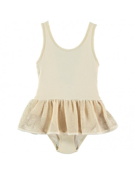 Skirt Mesh ,Beige- Belle Chiara