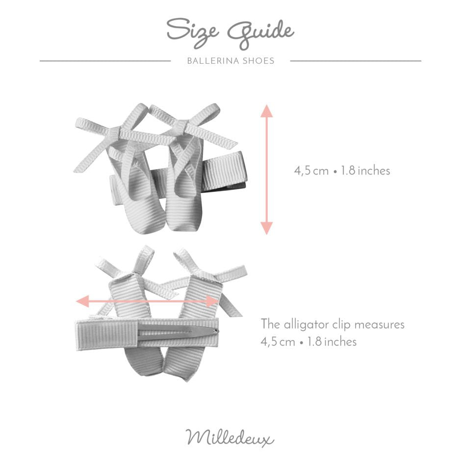 Ballerina and shoes alligator clip quartz-Milledeux