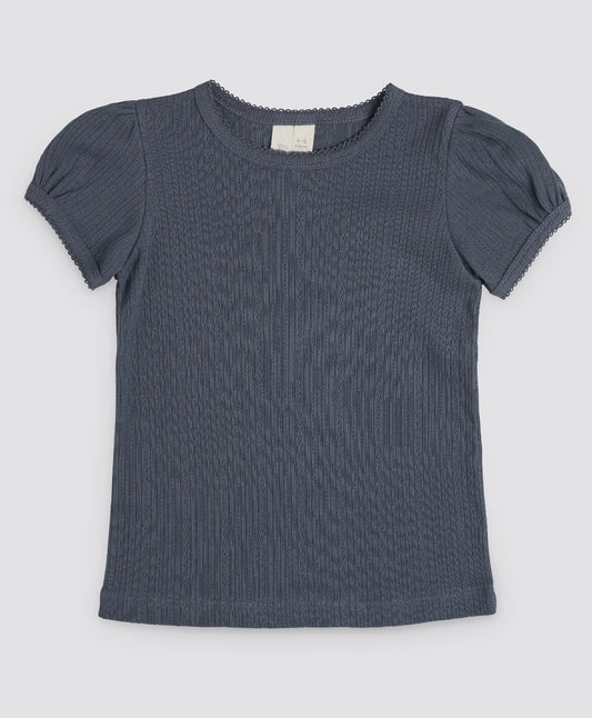 Pointelle Organic T-shirt - Little Cotton Clothes