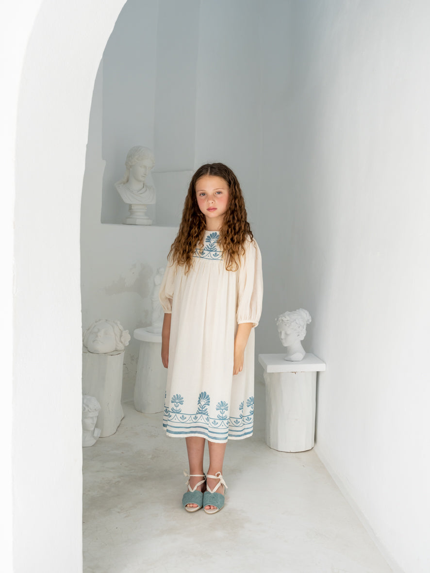 Dress Selene ,Ornamental Border- Belle Chiara