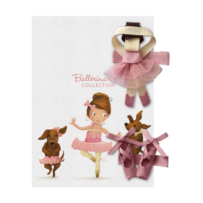 Ballerina and shoes alligator clip quartz-Milledeux