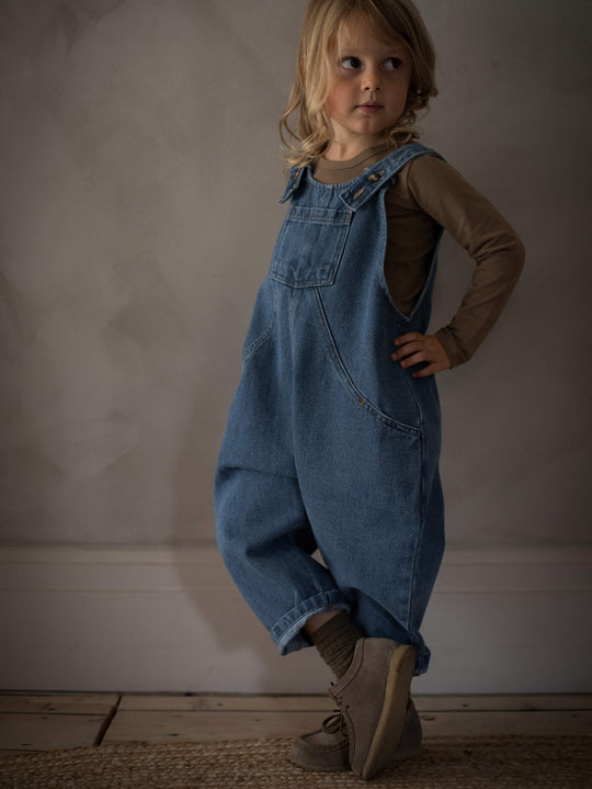 The Oversized Denim Dungaree-The Simple Folk