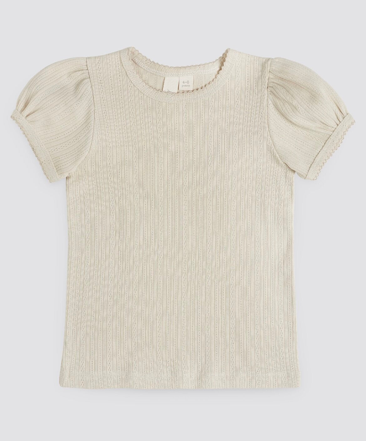 Pointelle organic T-shirt-Little Cotton Clothes