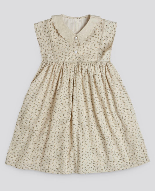 Olivia Dress basket floral-Little Cotton Clothes