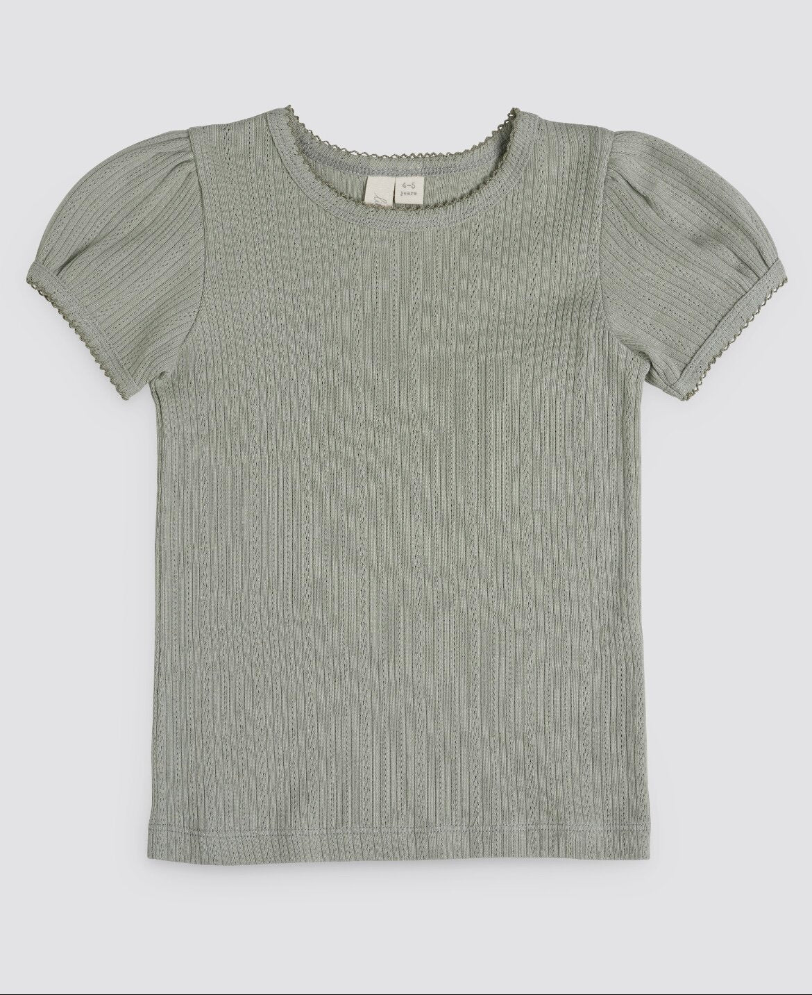 Pointelle organic T-shirt-Little Cotton Clothes