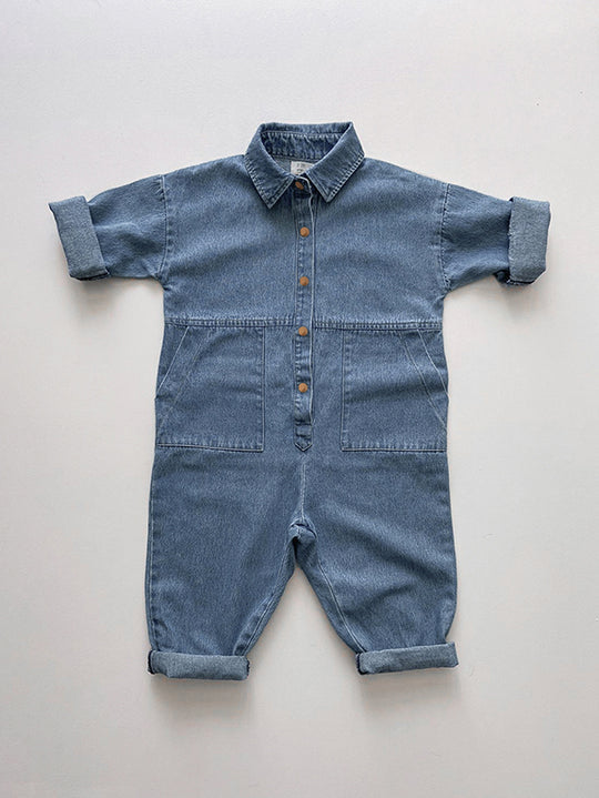 The Denim Boiler Suit-The Simple Folk