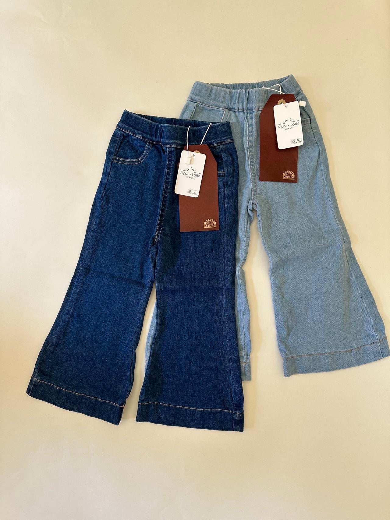 Flare denim pants-Pippi Lotta