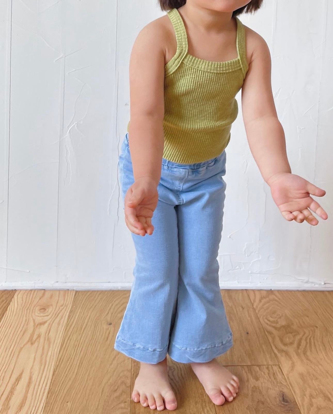 Flare denim pants-Pippi Lotta