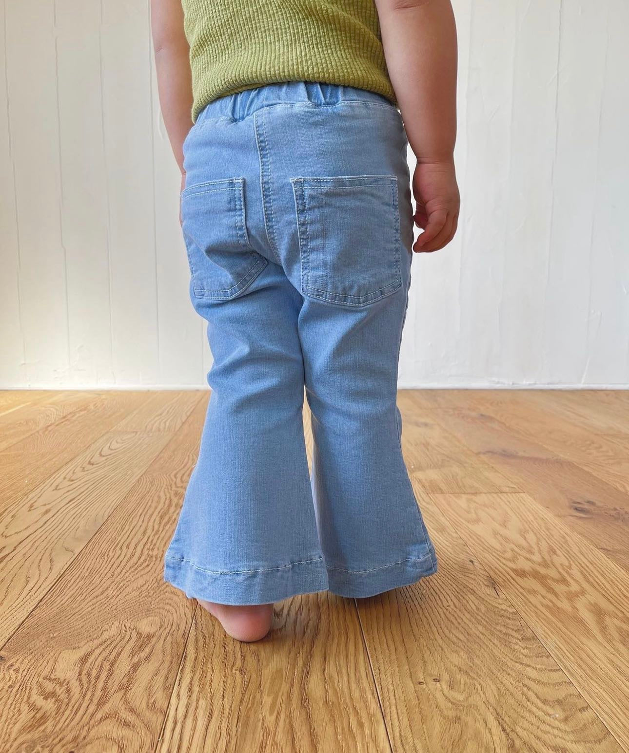 Flare denim pants-Pippi Lotta