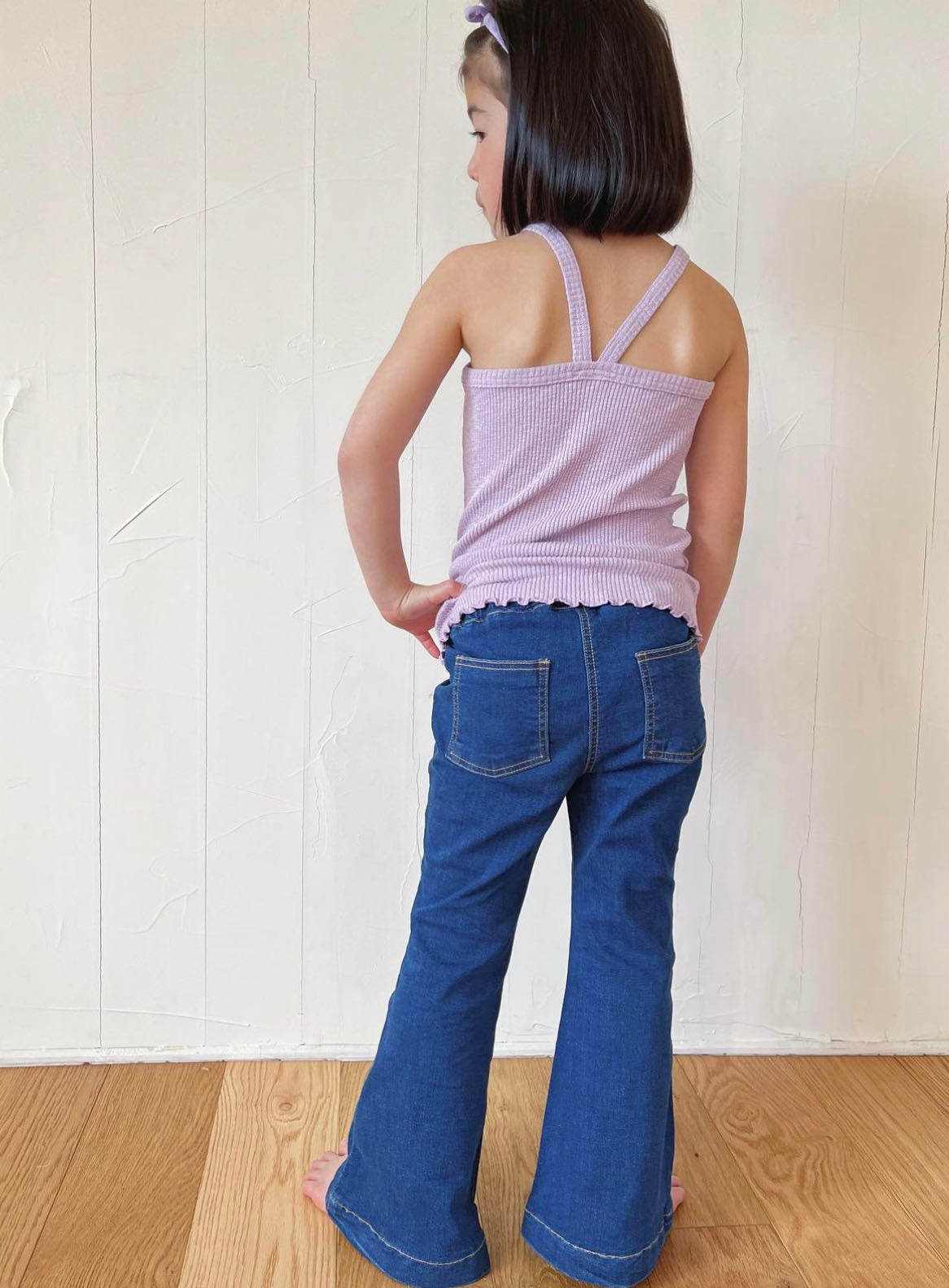 Flare denim pants-Pippi Lotta