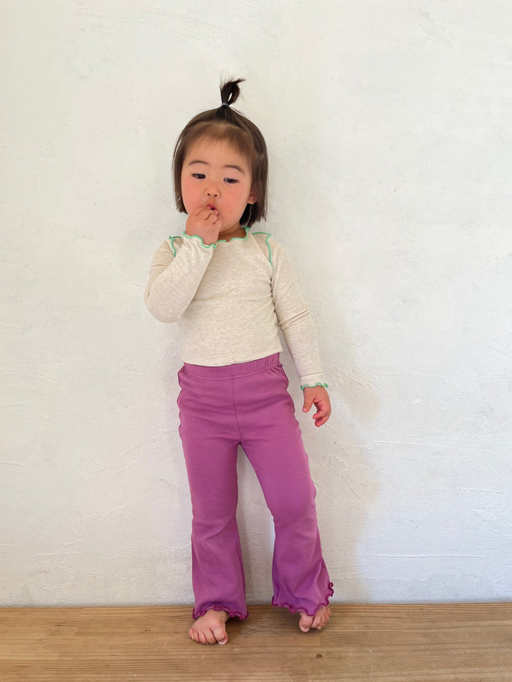 Flare cotton pants-Pippi Lotta