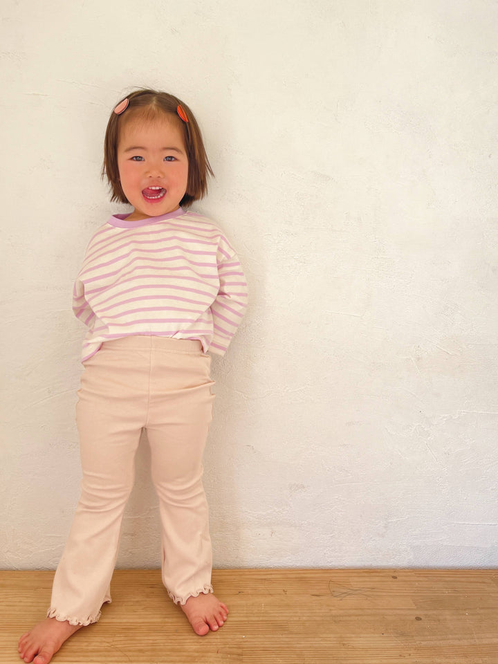 Flare cotton pants-Pippi Lotta