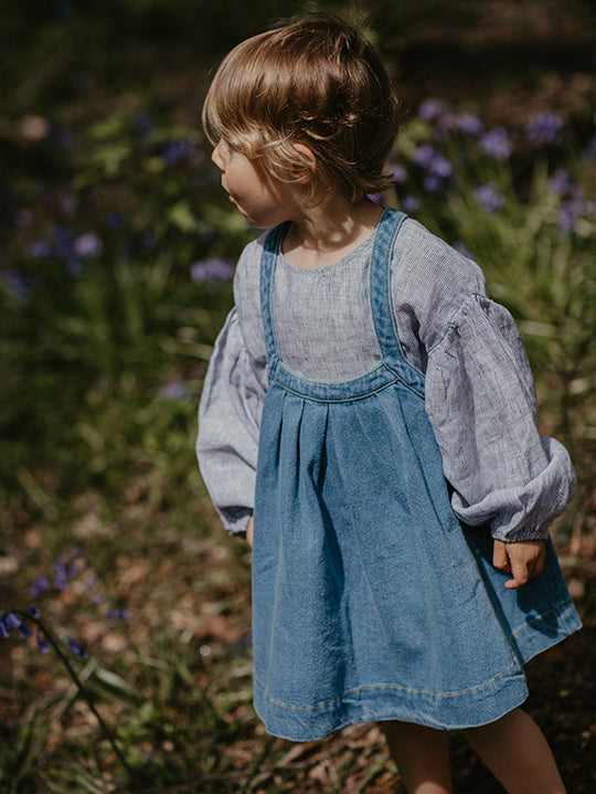 The Oversized Denim Pinafore-The Simple Folk