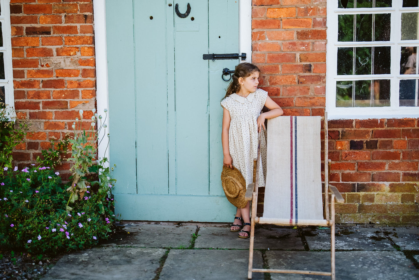 Olivia Dress basket floral-Little Cotton Clothes