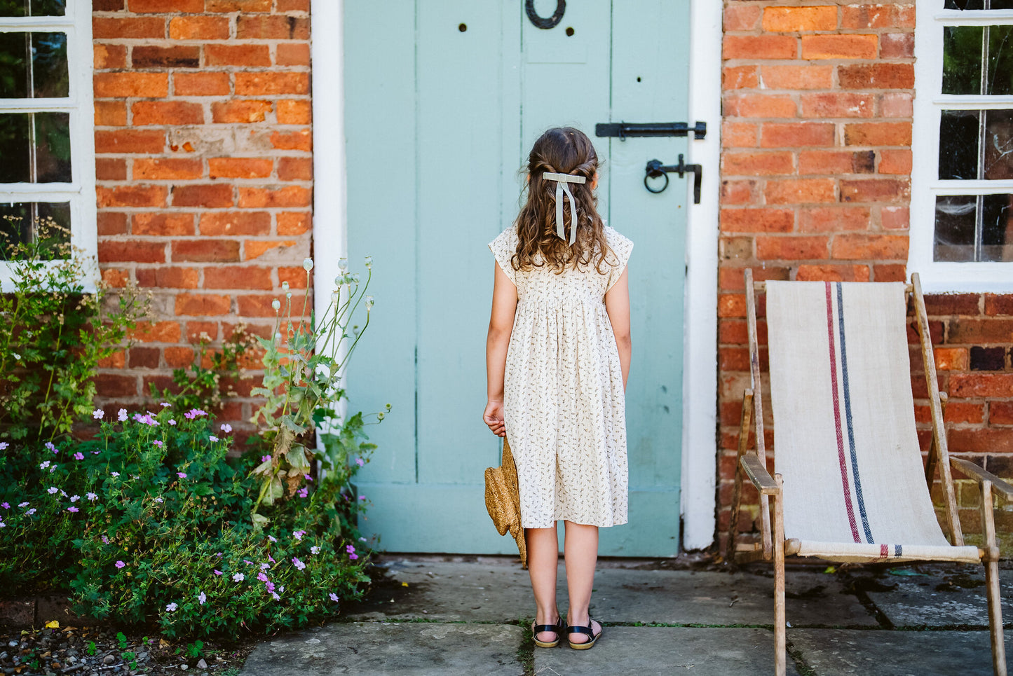 Olivia Dress basket floral-Little Cotton Clothes