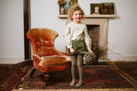 Poppy Bloomers Artichoke Velvet-Little Cotton Clothes