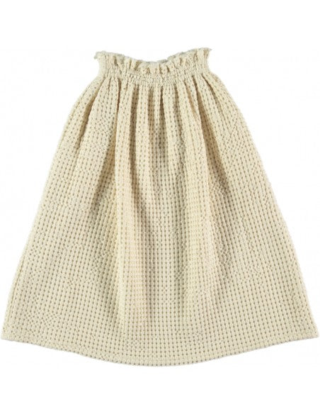 Skirt Ruffled ,Ecru Jaquard- Belle Chiara