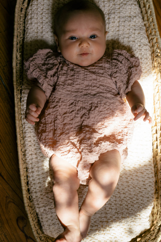 Amina Romper Pale cloud-Bebe Organic