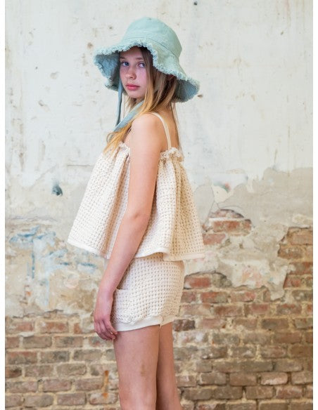 Short ,Ecru Jaquard- Belle Chiara
