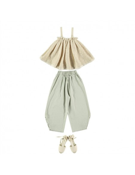 Top Suspenders ,Ecru Jaquard - Belle Chiara